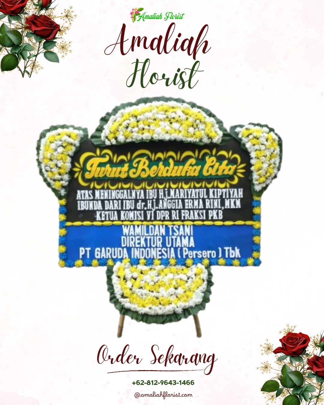 Papan Bunga Duka Ampenan